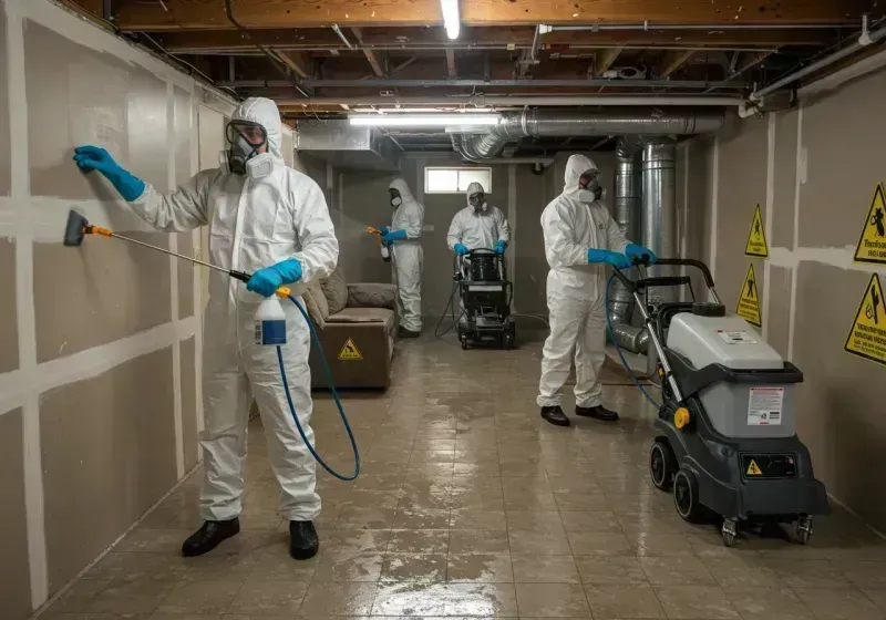 Basement Moisture Removal and Structural Drying process in El Valle de Arroyo Seco, NM